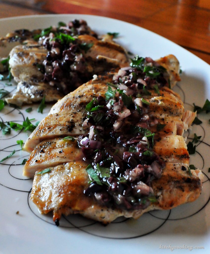 chicken, olive, grill, grilling, Kalamata olive