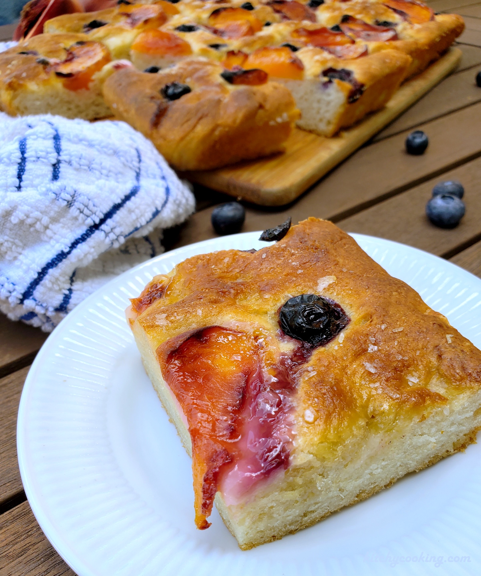 Fruit focaccia