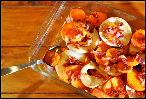 Sweet Potato & Pear Casserole with Bourbon, Bacon and Maple Syrup ...