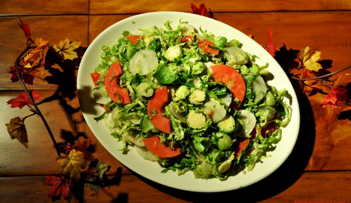 shaved brussels sprouts