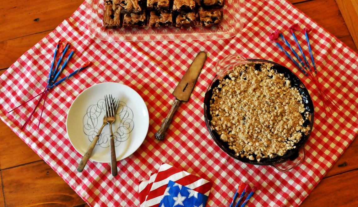 pie, 4th of July, cherry, blueberry, Cherry Blueberry Pie