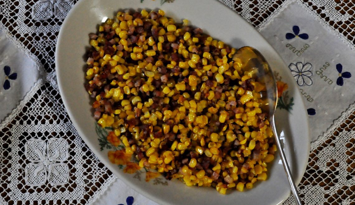 Sauteed Corn and Pancetta