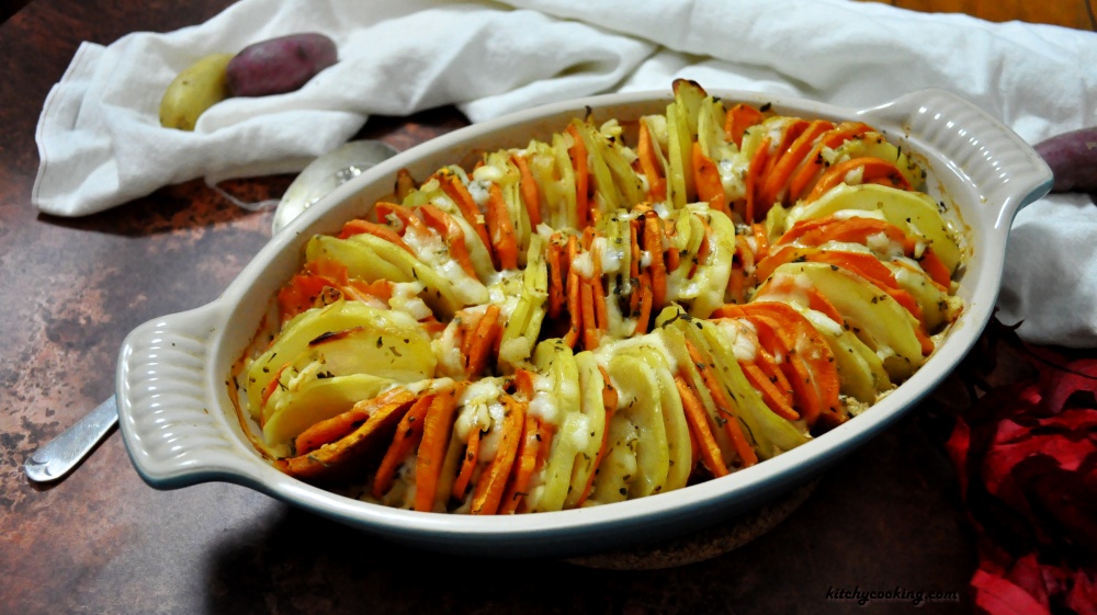 Cheese and Herb Potato Gratin