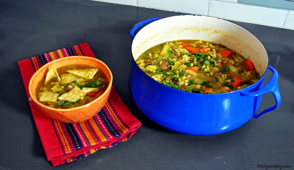 Bacon and Egg Tortilla Soup