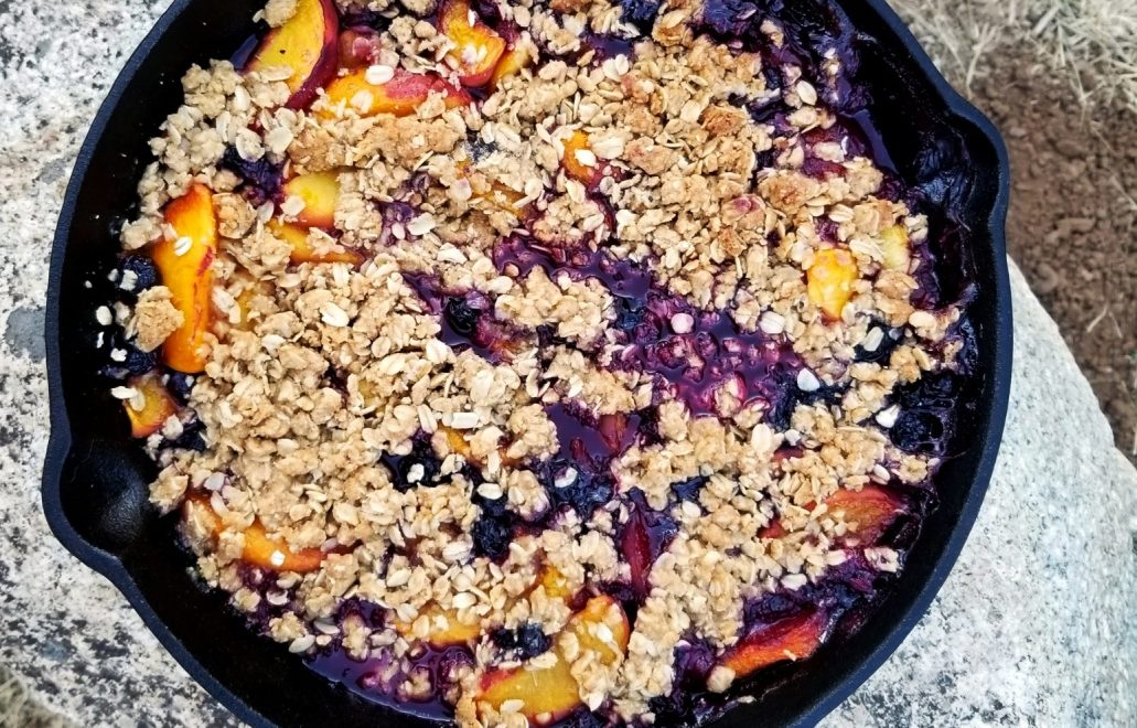 Peach Blueberry Crumble