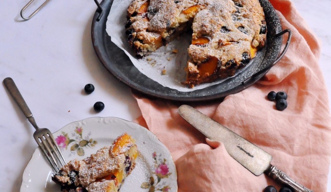 Peach Blueberry Buckle