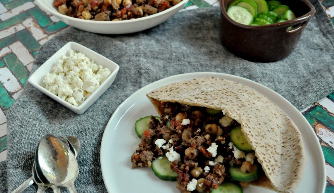 Greek Lamb Pita Pockets