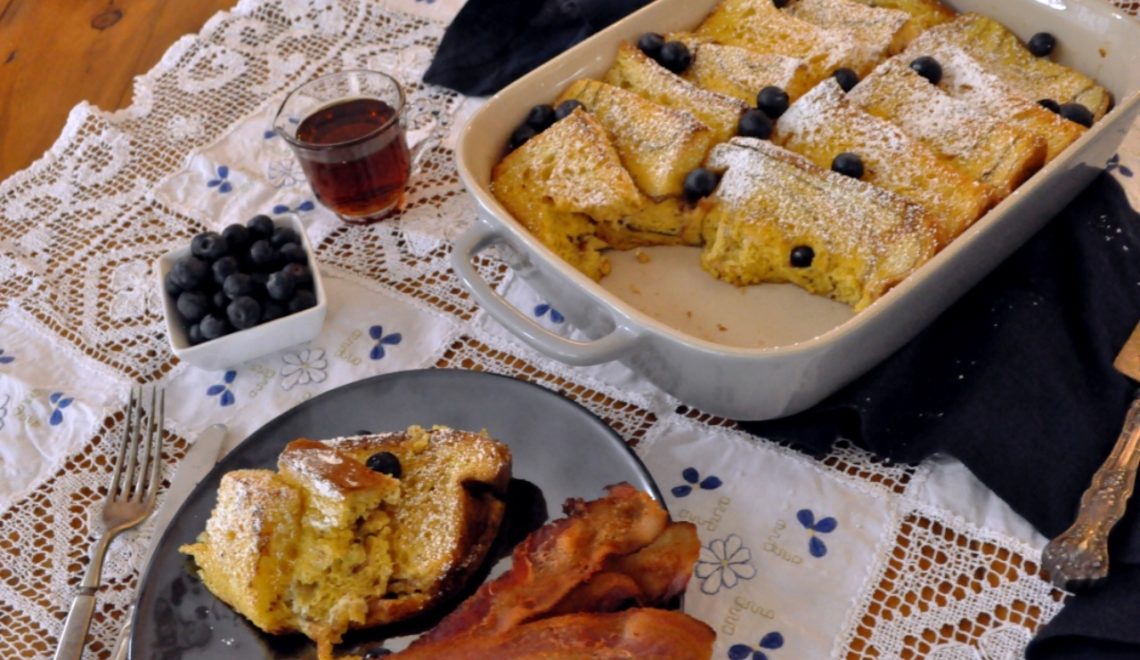 Blueberry French Toast Casserole