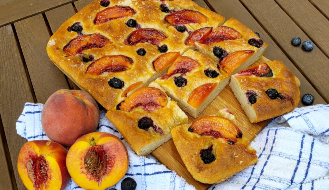 Peach Berry Focaccia