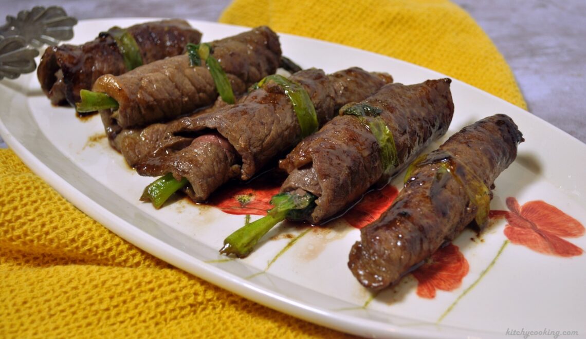 Beef Wrapped Gai Lan