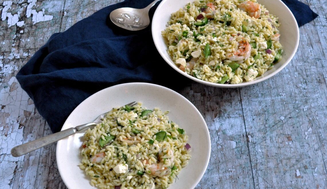 Roasted Shrimp and Orzo Salad